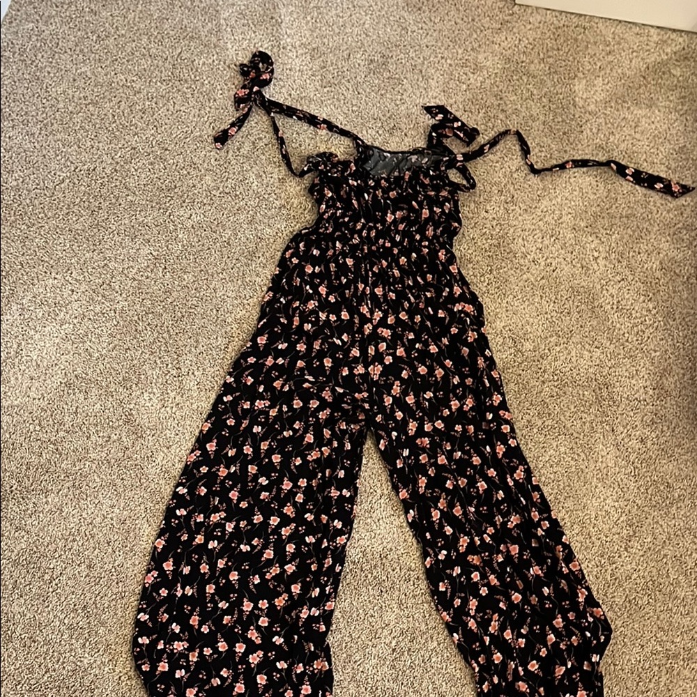 Black floral jumpsuit :